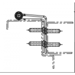 Markar FM/SC325 Edge Mount Swing Clear Hinge