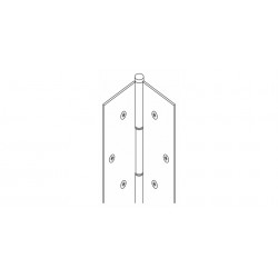 Markar FM338 Edge Mount Pin & Barrel Hinge for 1-3/8" Thick Door