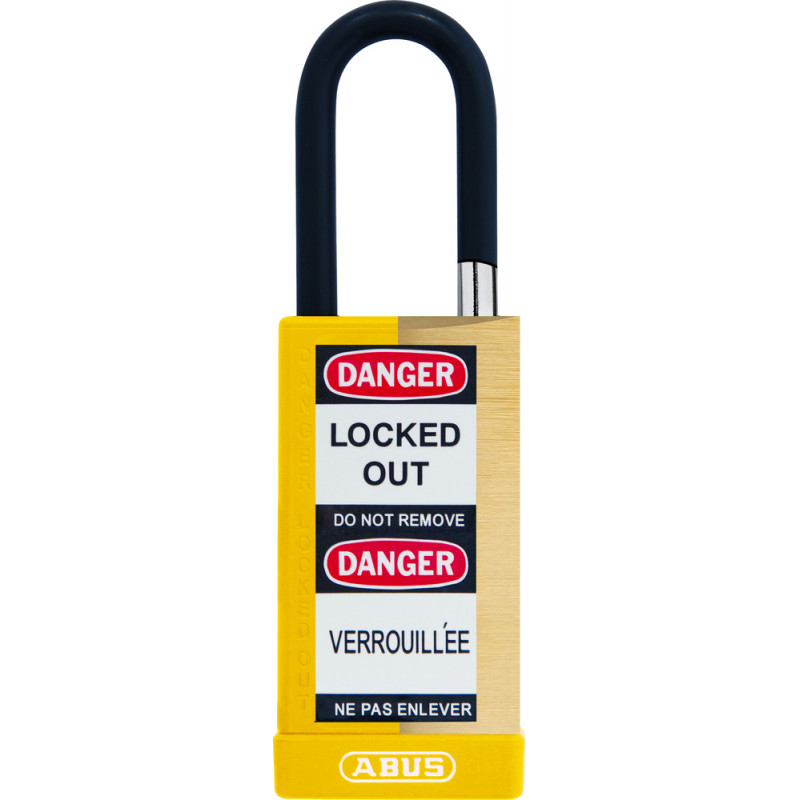 Abus 74MLB/40 B Brass Body Safety Insulated 74 - 3” Body & 1-1/2” Shackle