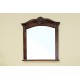 Bellaterra 202016A Solid Wood Frame Mirror - Walnut  - 33.5x2x38.6"