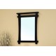 Bellaterra 203012 Solid Wood Frame Mirror - Black  - 27.6x2x37.4"