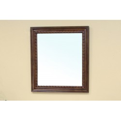 Bellaterra 203045 Solid Wood Frame Mirror - Walnut  - 35.5x1x31.5"