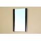 Bellaterra 203102 Solid Wood Frame Mirror - Black  - 19.7x2x31.5"