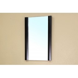 Bellaterra 203102 Solid Wood Frame Mirror - Black  - 19.7x2x31.5"