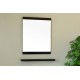 Bellaterra 804353 23.6 In Mirror - Black - Wood - 23.6x1x31.5"