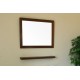 Bellaterra 804357 31.5 In Mirror - Dark Walnut - Wood  - 31.5"