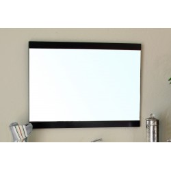 Bellaterra 804380 37.4 In Mirror - Dark Walnut - Wood - 37.4x1x23.6"