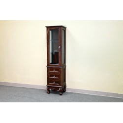 Bellaterra 202016H Linen Cabinet-Wood-Walnut  - 17.3x14x66.1"