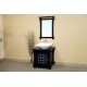 Bellaterra 203012 30 In Single Sink Vanity-Wood-Black   - 30x22x37"