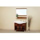 Bellaterra 203139 39.8 In Single Sink Vanity-Wood-Walnut - 39.8x18.5x34.8"