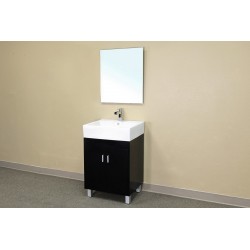 Bellaterra 203146 22.8 In Single Sink Vanity-Wood-Dark Espresso - 22.8x17.4x35.8"