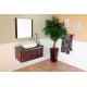 Bellaterra 804347 32.5 In Single Sink Vanity-Wood-Walnut - 32.5x19.25x20.5"