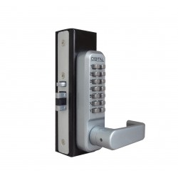 Lockey 2985 Mechanical Keyless Narrow Stile Lever Lock with Passage Function