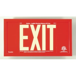 American Permalight UL924 ETL-listed Aluminum EXIT Signs Framed