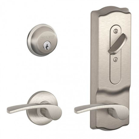 Schlage CS210-CAM CS210-Series Grade 2 Interconnected Lock, Camelot Escutcheon