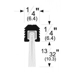 Pemko 5041 Brush Seal / Mortise Retainer