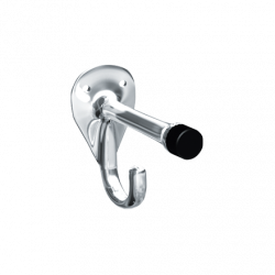 ASI 0714 Coat Hook And Bumper – Chrome Plated Brass – Surface Mounted