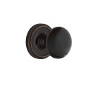Nostalgic Warehouse Classic Rosette w/ Black Porcelain Door Knob