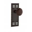 Nostalgic Warehouse Craftsman Plate w/ Brown Porcelain Door Knob