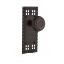 Nostalgic Warehouse Craftsman Plate w/ Mission Door Knob