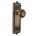 Nostalgic Warehouse Egg & Dart Plate w/ Meadows Door Knob