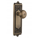 Nostalgic Warehouse Egg & Dart Plate w/ New York Door Knob