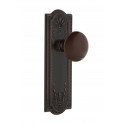 Nostalgic Warehouse Meadows Plate w/ Brown Porcelain Door Knob