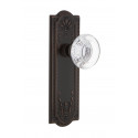 Nostalgic Warehouse Meadows Plate w/ Round Clear Crystal Glass Door Knob