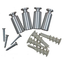 American Permalight 600058 Set of 4 Stand-Off Barrels for protruding wall installation for 1 Acrylic Sign