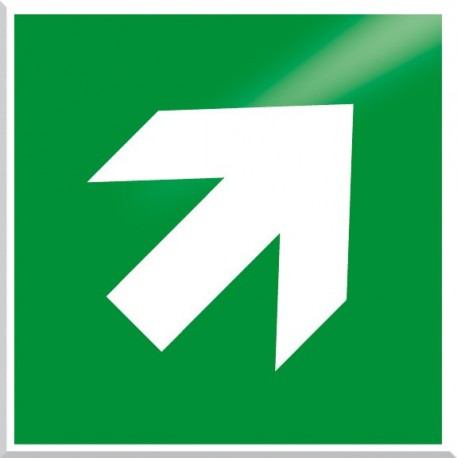 American Permalight 86-43127F Directional Arrow, Photoluminescent Aluminum