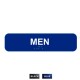 Cal-Royal M1346 BL M1346 Men with Braille Text 1 3/4" x 6" Sign