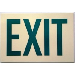 American Permalight Photoluminescent EXIT Sign