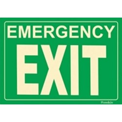 American Permalight Photoluminescent Emergency EXIT Sign