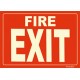 American Permalight 600077 FIRE EXIT Photoluminescent Sign