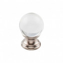 Top Knobs TK84 Serene Clarity Clear Glass Round Knob