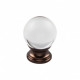 Top Knobs TK840-TK842 Serene Clarity Clear Glass Knob