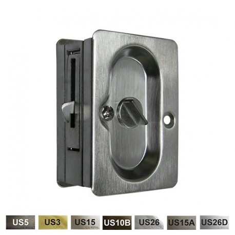 Cal-Royal PRIPDL21 PRIPDL21 US26 Heavy Duty Privacy Sliding Door Lock