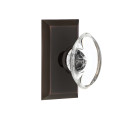 Nostalgic Warehouse STUO Studio Plate w/ Oval Crystal Door Knob