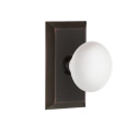 Nostalgic Warehouse Studio Plate w/ White Porcelain Door Knob