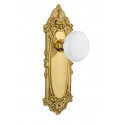 Nostalgic Warehouse Victorian Plate w/ White Porcelain Door Knob
