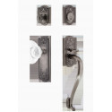 Nostalgic Warehouse MEACME_S Grip Meadows Plate S Grip Entry Set w/ Crystal Meadows Knob