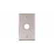 Alarm Controls RP Single Gang, Stainless Steel Wall Plate, 3/4" Hole for PA-100 or PA-300 Piezo Sounders