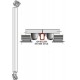 Cal-Royal VRRD10 Vertical Rod for 10' Doors Non-Fire Rated Devices