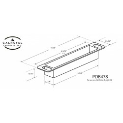 Cal-Royal PDB478 Plastic Dust Box for ASA Strike