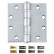 Cal-Royal BBSC77 BBSC77 US32D Full Mortise Standard Weight Two Ball Bearing Hinge 3 1/2" x 3 1/2"
