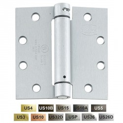 Cal-Royal NEWSH140 Full Mortise Standard Weight Spring Hinge 4 1/2" x 4 1/2"