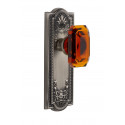 Grandeur Parthenon Long Plate w/ Baguette Amber Crystal Knob