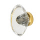Nostalgic Warehouse Oval Clear Crystal 1 3/4" Cabinet Knob