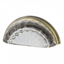 Nostalgic Warehouse Cup Pull Crystal Clear Fluted