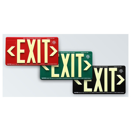 American Permalight UL924 ETL-listed EXIT Sign, Outdoor-use, 100-foot Viewing Distance